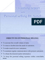 LCM Summer Training Project Airtel Personal Selling by Airtel