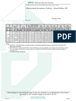 Table 12a: Used HWDP Dimensional Acceptance Criteria - Grant Prideco XT