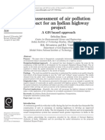 An Assessment of Air Pollution Impact For An Indian Highway Project