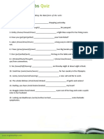 Irregular Verbs: Complete Each Sentence by Adding The Best Form of The Verb