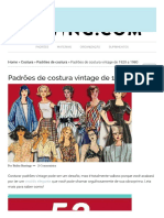 53 padrões de costura vintage da década de 1920 até 1980 _ Projetos de costura