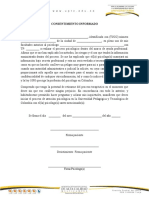 Consentimiento, Oficio, Evaluación y Concepto Psicología