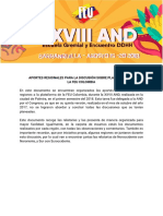 INSUMOS REGIONALES SOBRE PLATAFORMA