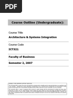 ICT321 Architecture and Systems