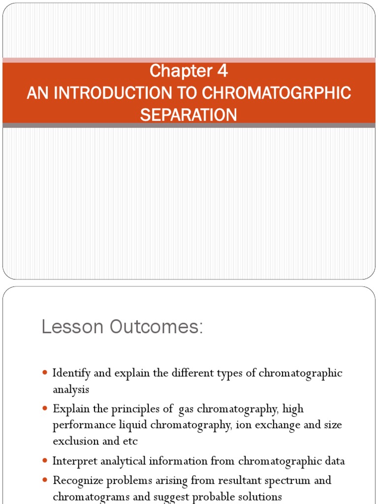 Chapter 4 PDF | PDF | Chromatography | Elution