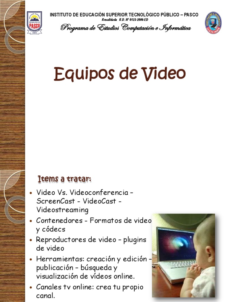 Equipos de Video PDF, PDF, Vídeo