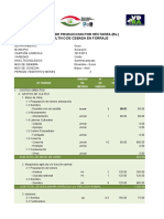 Costo Cebada Forraje Semimecanizado