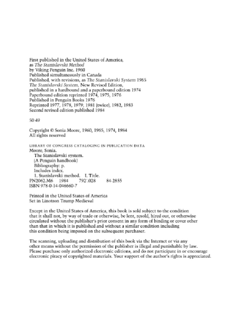 The Stanislavski System | PDF