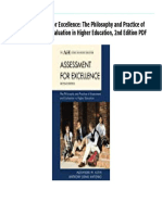 File Assessment For Excellence: The Philosophy and Practice of Assessment and Evaluation in Higher Education, 2nd Edition PDF