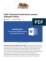 (DOC) Download Contoh Surat Lamaran Pekerjaan Terbaru - Nekopencil PDF