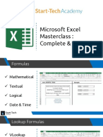 Microsoft Excel Masterclass: Complete & Concise