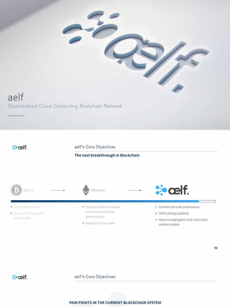 aelf: Decentralized Cloud Blockchain | PDF | Computer Cluster ...