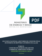 Consumo energético del sector comercial, servicios y público en República Dominicana