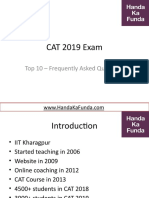 CAT 2019 Exam: Top 10 - Frequently Asked Questions