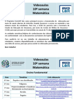 Matemática - videoaulas - 10ª semana - 15 a 19.6