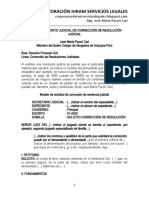 Modelo Escrito Corrección Resolución Judicial - Autor José María Pacori Cari