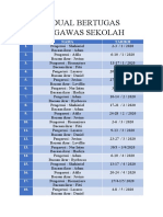 Jadual Bertugas Pengawas Sekolah