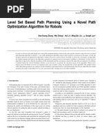 Level Set Based Path Planning Using A Novel Path Optimization Algorithm For Robots