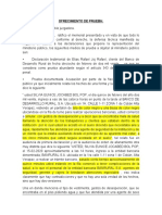 Abogado Defensor, Ofrecimiento de Prueba