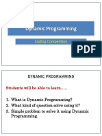 Dynamic Programming: Coding Competition 