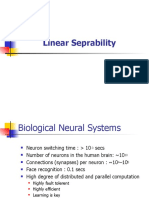 Linear Separability and Perceptron Learning in Neural Networks