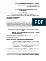 Modelo Solicitud de Trabajo Remoto en Municipalidad - Autor José María Pacori Cari