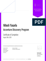 Nitesh Yasarla: Accenture Discovery Program