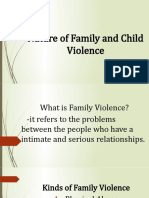 Nature of Family and Child Violence