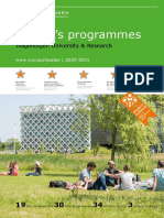 Master's Programmes: Wageningen University & Research