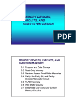 Memory Devices, Circuits, and Subsystem Design