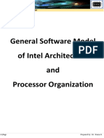 General Software Model of Intel Architecture and Processor Organization