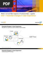 Unit 1: Essential Changes in User Experience: Week 3: UX and Main Impacts On Functional Side - Logistics