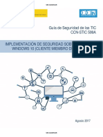 Implementación de Seguridad Sobre Microsoft Windows 10 (Cliente Miembro de Dominio) PDF