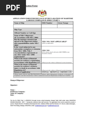 Application Form Dmlc Part1 Pdf Government Information Government