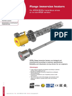 Flange Immersion Heaters: For Atex/Iecex Hazardous Areas or in Non-Atex Version