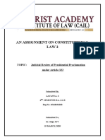 Judicial Review of Presidential Proclamation under Article 322 BY LAVANYA S.docx