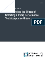 HI White Paper - Understanding The Effects of Selecting A Pump Performance Test Acceptance Grade