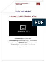 E-Marketing Plan of Fashion House: Green University