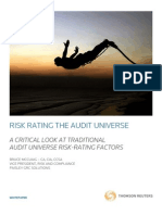 Thomson - Risk Rating The Audit Universe