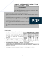 Current Macroeconomic and Financial Situation. English. Based On Annual Data of 2019.20 PDF
