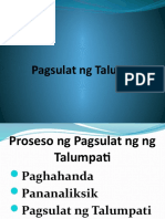 Pagsulat NG Talumpati