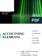 Simple Bookkeeping: Account Titles