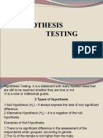 Hypothesis Testing (1)