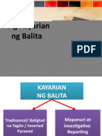 Ang Kayarian NG BALITA