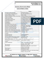 General Knowledge Brief List of Firsts India PDF