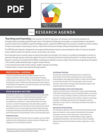 Research Agenda: Teaching and Learning