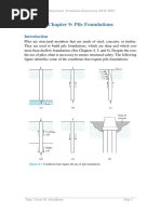 Chapter 9: Pile Foundations: Civil Engineering Department: Foundation Engineering (ECIV 4052)