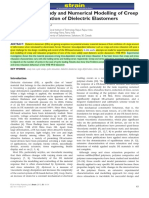 Experimental Study and Numerical Modelling of Creep and Stress Relaxation of Dielectric Elastomers