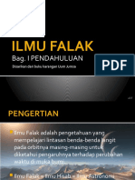 Ilmu Falak (Bag. I Pendahuluan)