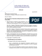 Circular - Operational, Prudential and Reporting Norms For AIFs